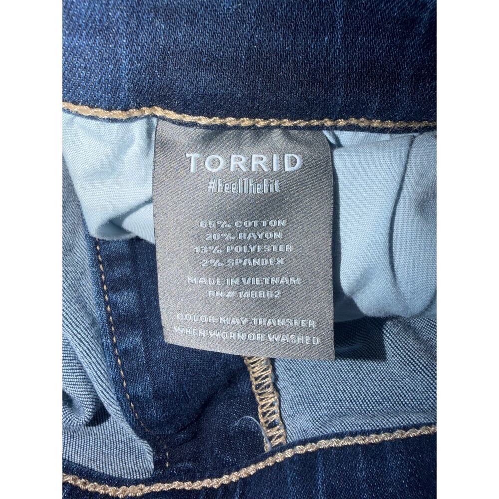 Torrid women’s boyfriend straight draw sting blue jeans - Picture 8 of 11